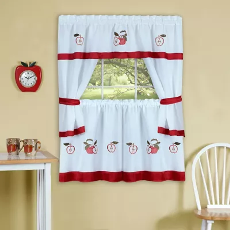 Rod Pocket Kitchen Curtains & Drapes Window Set