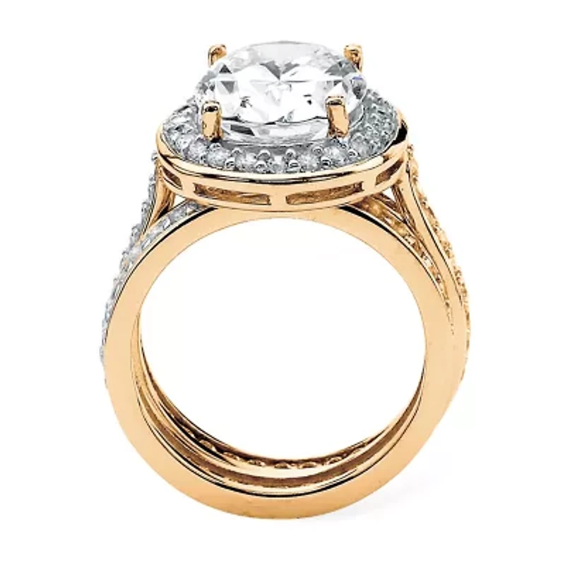 DiamonArt® Womens 6 CT. T.W. White Cubic Zirconia 18K Gold Over Silver Bridal Set