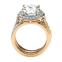 DiamonArt® Womens 6 CT. T.W. White Cubic Zirconia 18K Gold Over Silver Bridal Set