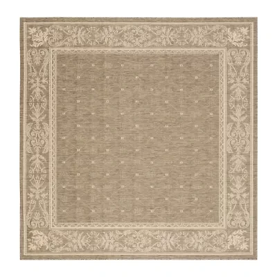 Safavieh Courtyard Collection Oakley Oriental Indoor/Outdoor Square Area Rug