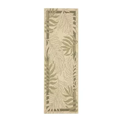 Safavieh Courtyard Collection Wilmer Floral Indoor/Outdoor Runner Rug