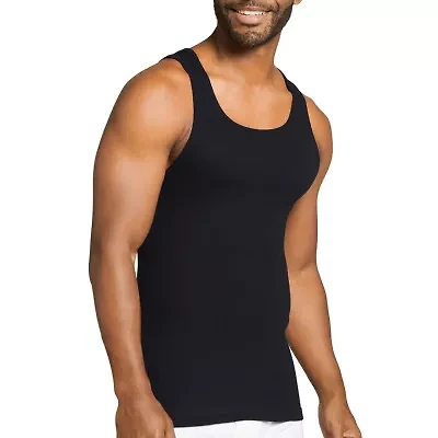 Jockey Cool + Durable Mens Scoop Neck Sleeveless 4 Pack Tank