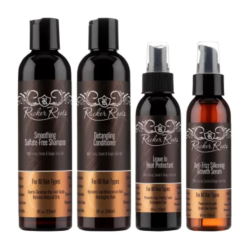 Rucker Roots 4 Step Natural Smoothing System Value Set 24 oz.