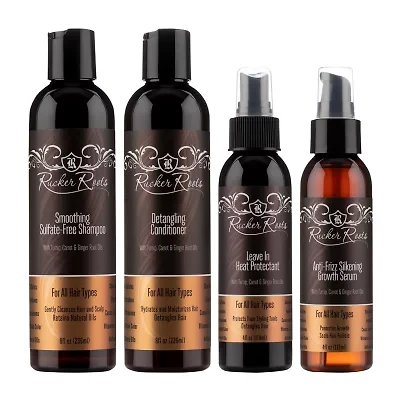 Rucker Roots 4 Step Natural Smoothing System Value Set 24 oz.