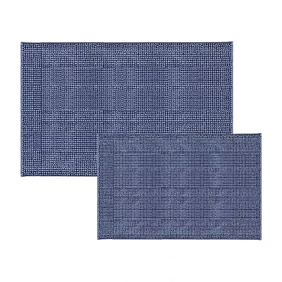 Home Expressions Melange Noodle 2-pc. Memory Foam Bath Rug Set