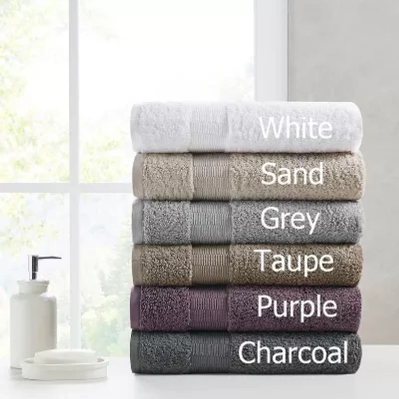 Madison Park Signature Luce 100% Egyptian Cotton 6-pc. Solid Bath Towel Set