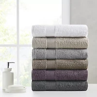 Madison Park Signature Luce 100% Egyptian Cotton 6-pc. Solid Bath Towel Set