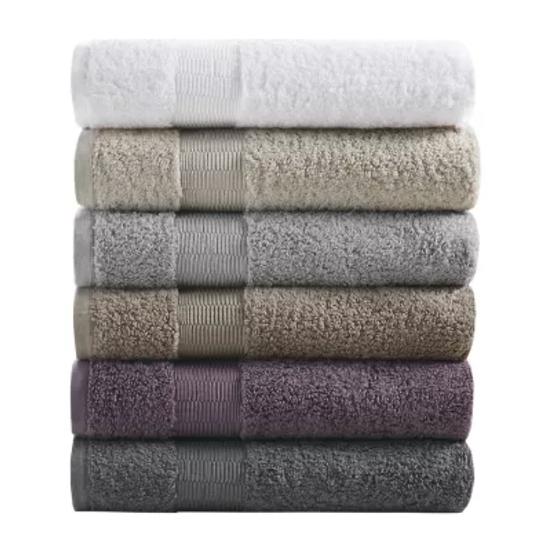 Madison Park Signature Luce 100% Egyptian Cotton 6-pc. Solid Bath Towel Set