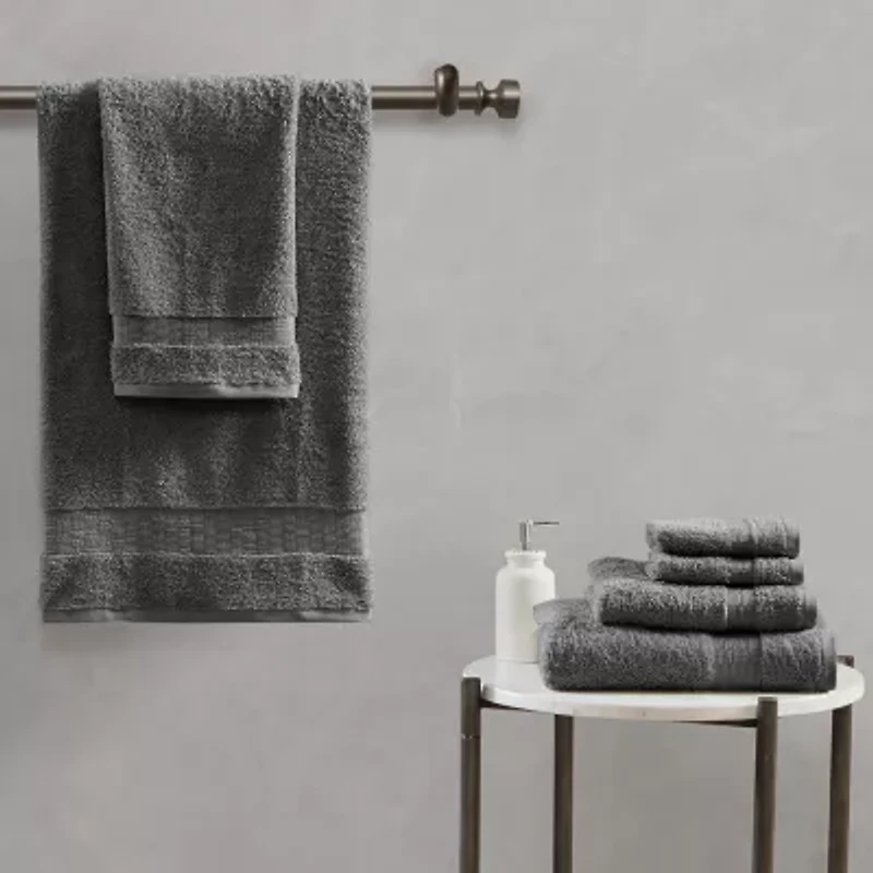 Madison Park Signature Luce 100% Egyptian Cotton 6-pc. Solid Bath Towel Set