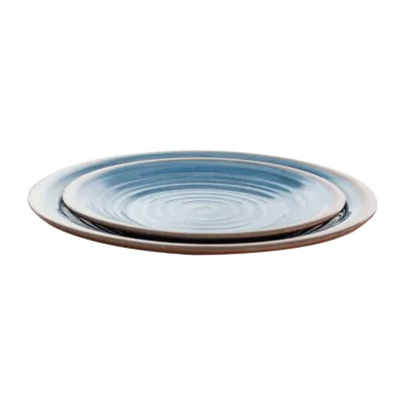 Elama Rippled Tides 12-pc. Melamine Dinnerware Set