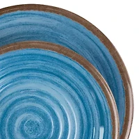 Elama Rippled Tides 12-pc. Melamine Dinnerware Set