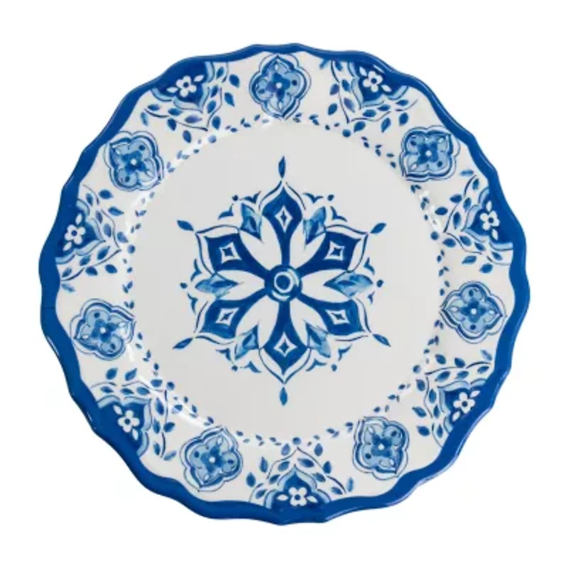 Elama Sage Green s/4 Cabbage Salad Plate