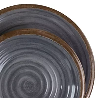 Elama Stone Oak 12-pc. Melamine Dinnerware Set
