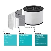 Black+Decker Tabletop Air Purifier with Indicator Lights