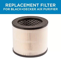 Black+Decker Replacement 3-Stage HEPA Filter for Air Purifiers