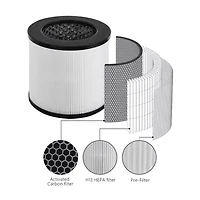 Black+Decker Replacement 3-Stage HEPA Filter for Air Purifiers