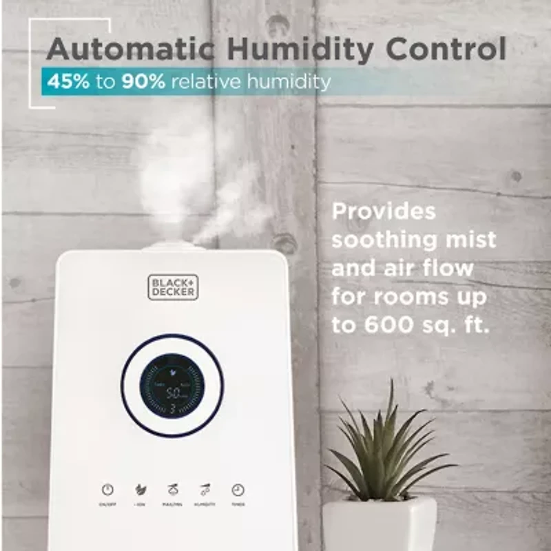 Black+Decker 1.45 Gallon Cool Mist Ultrasonic Humidifier
