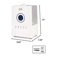 Black+Decker 1.45 Gallon Cool Mist Ultrasonic Humidifier