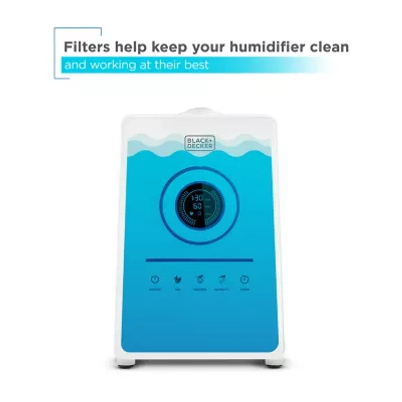 Black+Decker Replacement Filter for 1.45 Gallon Ultrasonic Humidifiers, Pack of 2