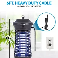 COBY 18-Watt 1/2-Acre Outdoor Hanging Bug Zapper