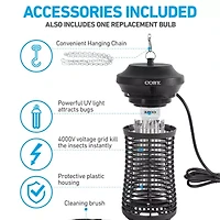 COBY 18-Watt 1/2-Acre Outdoor Hanging Bug Zapper