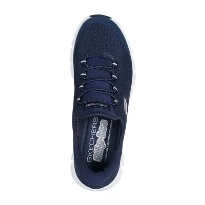 Skechers Hands Free Slip-Ins Glide-Step Pursuit Womens Slip-On Walking Shoes Wide Width