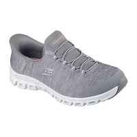 Skechers Hands Free Slip-Ins Glide Step Peak Womens Slip-On Walking Shoes