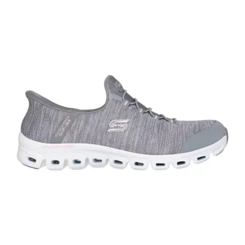Skechers Hands Free Slip-Ins Glide Step Peak Womens Slip-On Walking Shoes