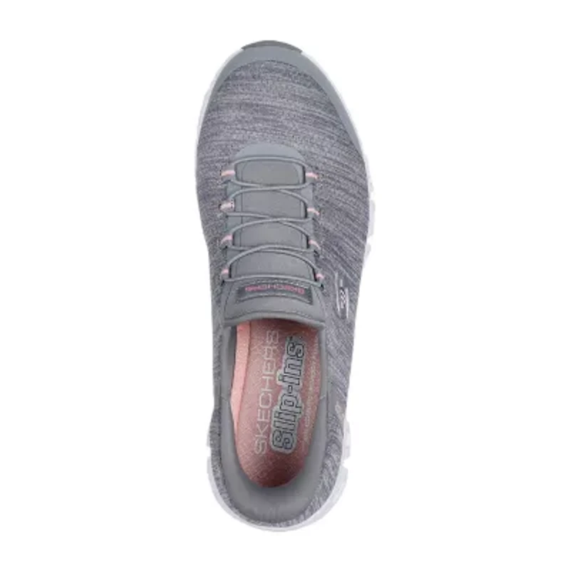 Skechers Hands Free Slip-Ins Glide Step Peak Womens Slip-On Walking Shoes