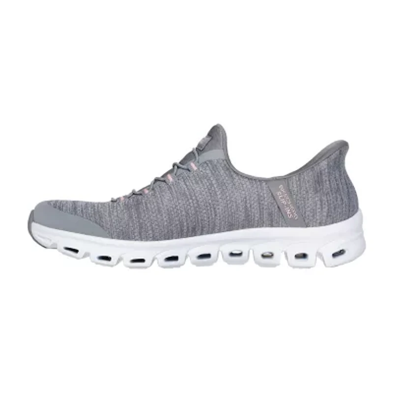 Skechers Hands Free Slip-Ins Glide Step Peak Womens Slip-On Walking Shoes