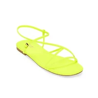 Mixit Womens Skinny Strap Ankle Flat Sandals