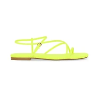 Mixit Womens Skinny Strap Ankle Flat Sandals