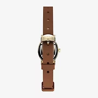 Timex Womens Brown Leather Strap Watch Tw2w82500jt