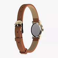 Timex Womens Brown Leather Strap Watch Tw2w82500jt