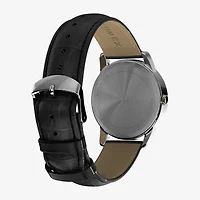Timex Mens Black Leather Strap Watch Tw2w95400jt
