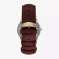 Timex Mens Brown Leather Strap Watch Tw2w95500jt