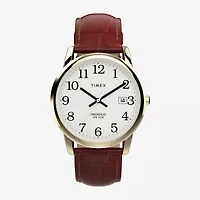 Timex Mens Brown Leather Strap Watch Tw2w95500jt