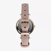 Timex Womens Silver Tone Leather Strap Watch Tw2w96300jt