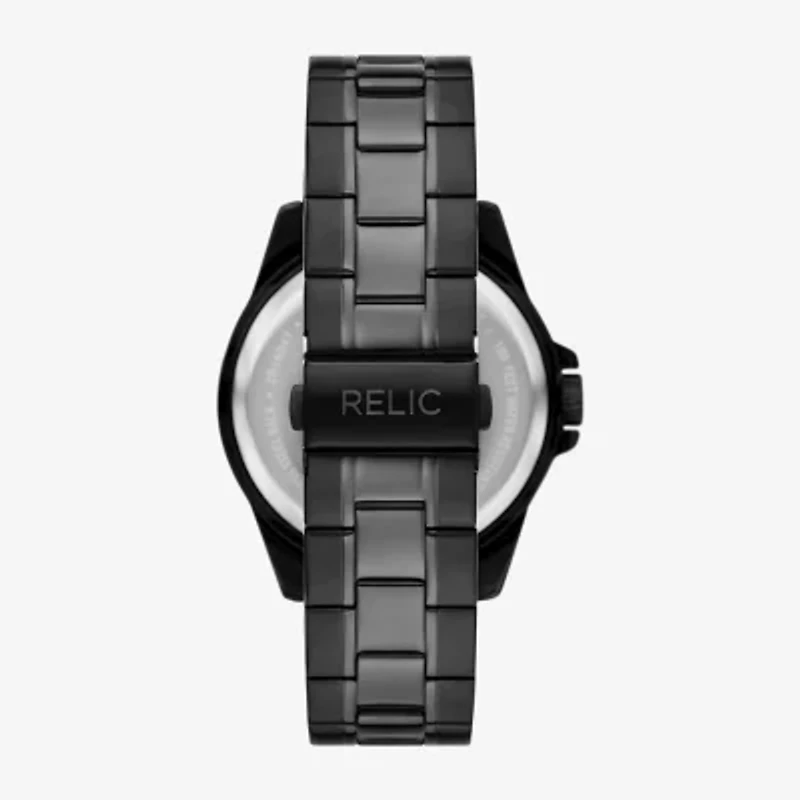 Relic By Fossil Mens Black Bracelet Watch Zr16047