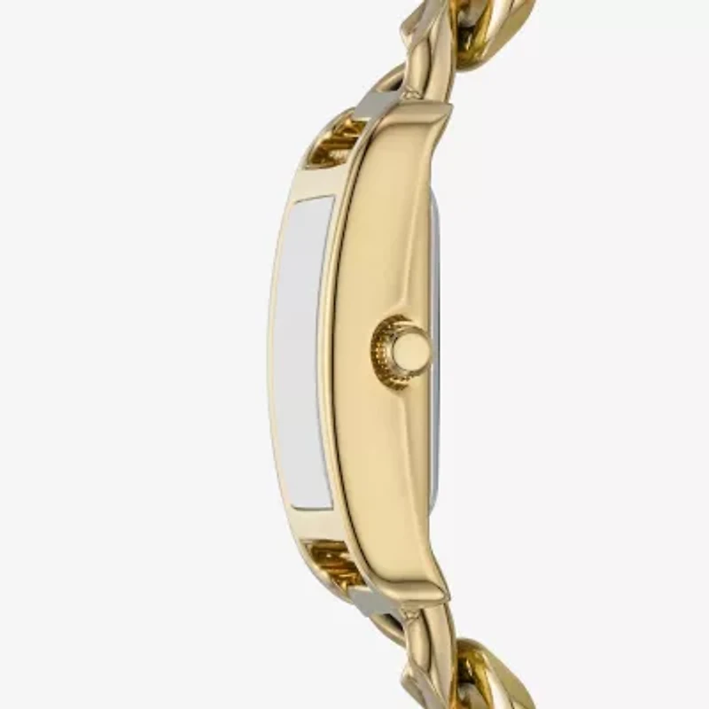 Relic By Fossil Womens Gold Tone Bracelet Watch Zr34669
