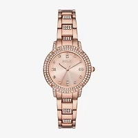 Relic By Fossil Womens Rose Goldtone Bracelet Watch Zr34671