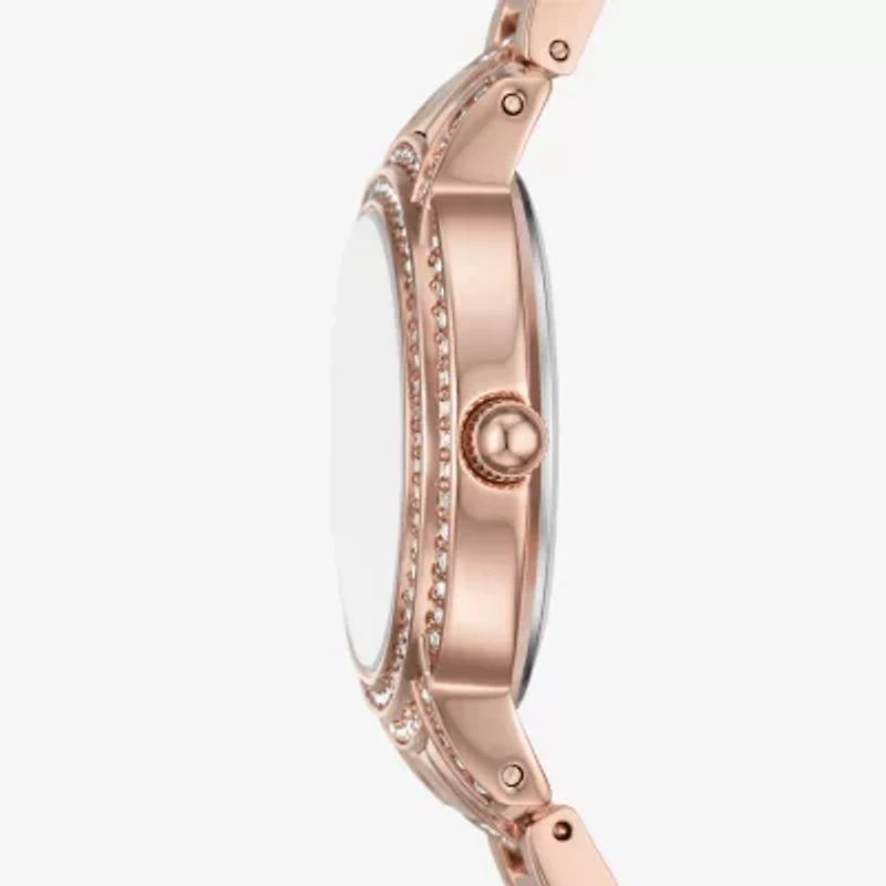 Relic By Fossil Womens Rose Goldtone Bracelet Watch Zr34671