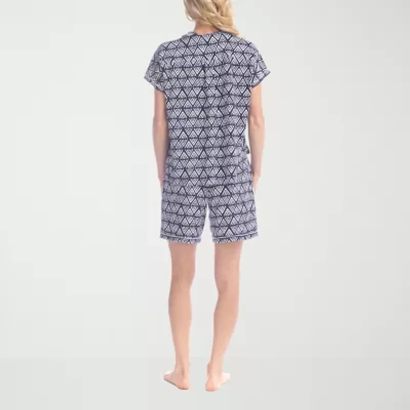 Ocean Pacific Womens Short Sleeve 2-pc. Pajama Sets