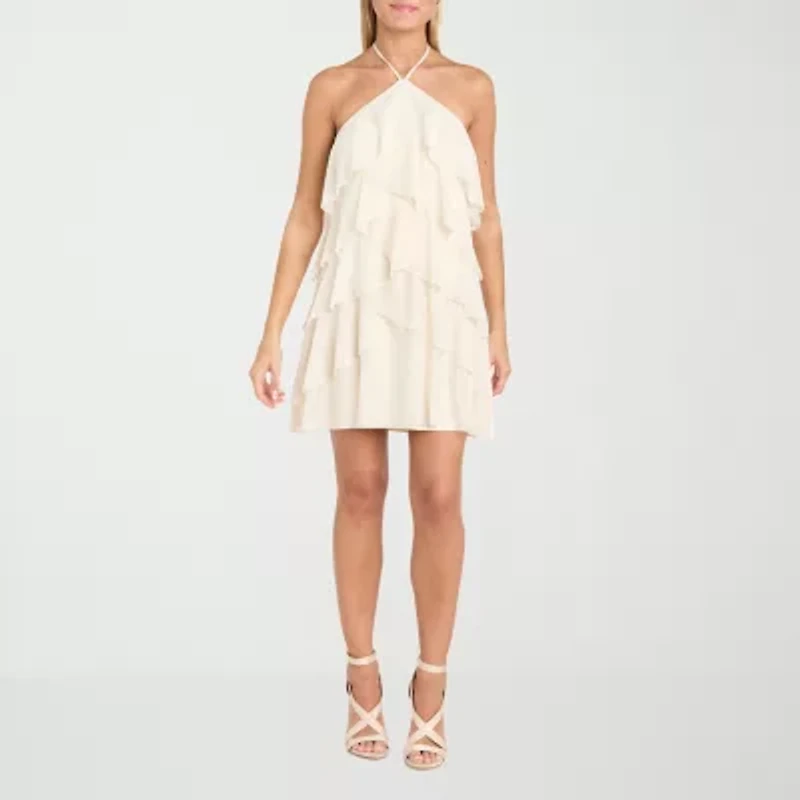 Morgan & Co. Womens Sleeveless Fit + Flare Dress Juniors
