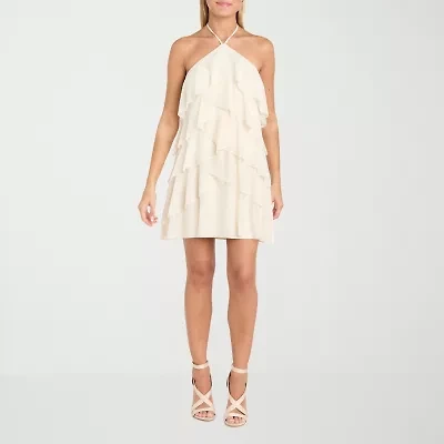 Morgan & Co. Womens Sleeveless Fit + Flare Dress Juniors