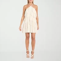 Morgan & Co. Womens Sleeveless Fit + Flare Dress Juniors