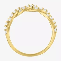 (G-H / I1-I2) Womens 1/2 CT. T.W. Lab Grown White Diamond 10K Gold Band