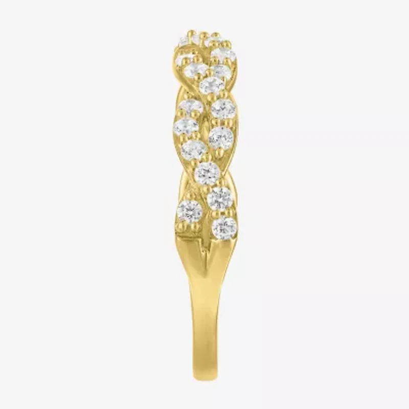(G-H / I1-I2) Womens 1/2 CT. T.W. Lab Grown White Diamond 10K Gold Band
