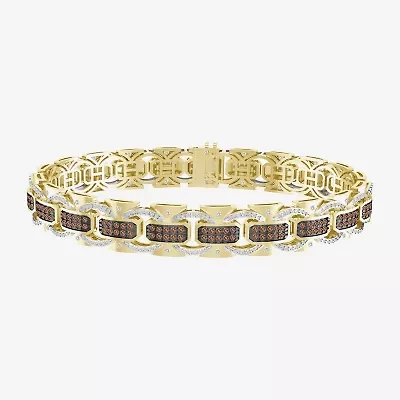 Mens 10K Gold Link Bracelet