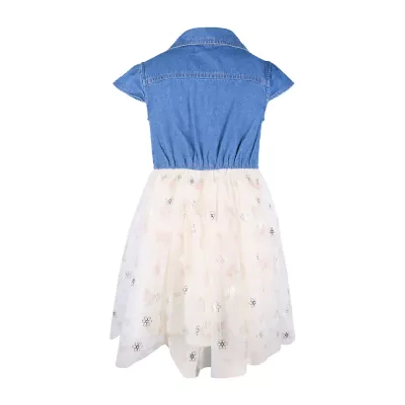 Lilt Little Girls Short Sleeve Tutu Dress